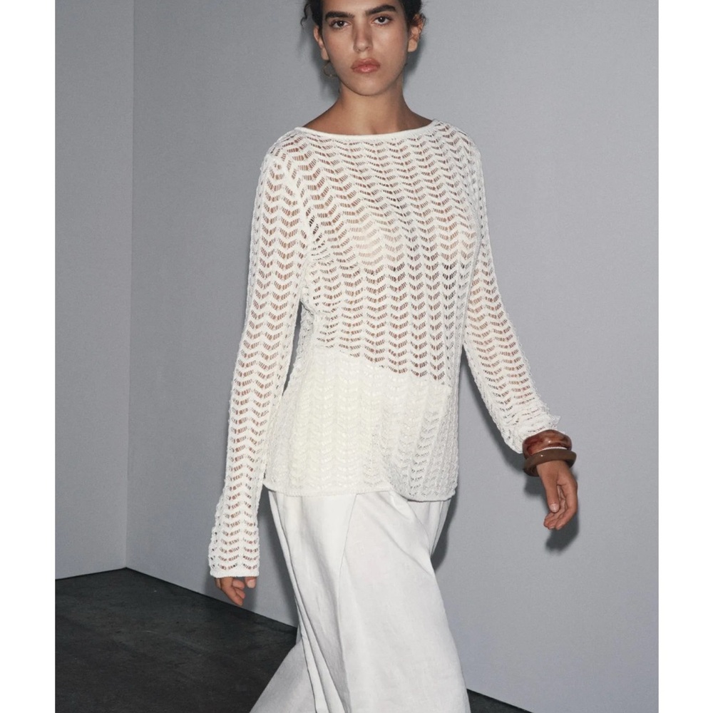 Zara Textured Knit Sweater